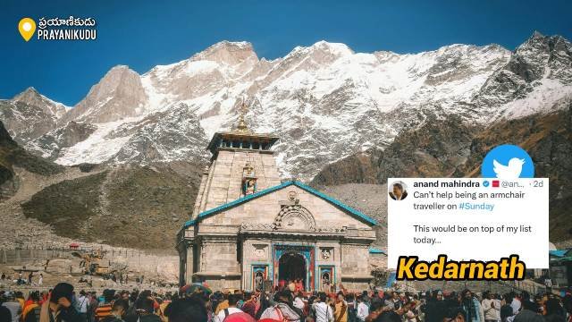 Anand Mahindra Tweets About Kedarnath prayanikudu