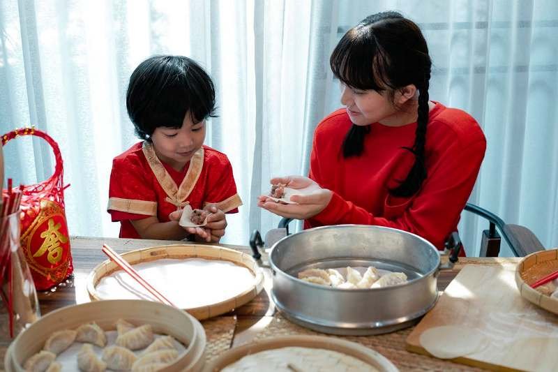 Chine Food On Lunar New Year Dumpling