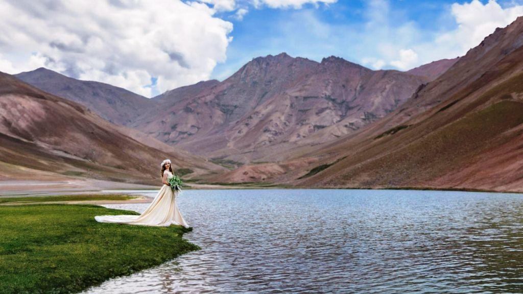 Lake Shore in Moun, Uzbekistan