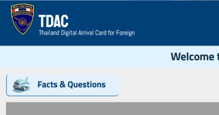 Thailand Digital Arrival Card