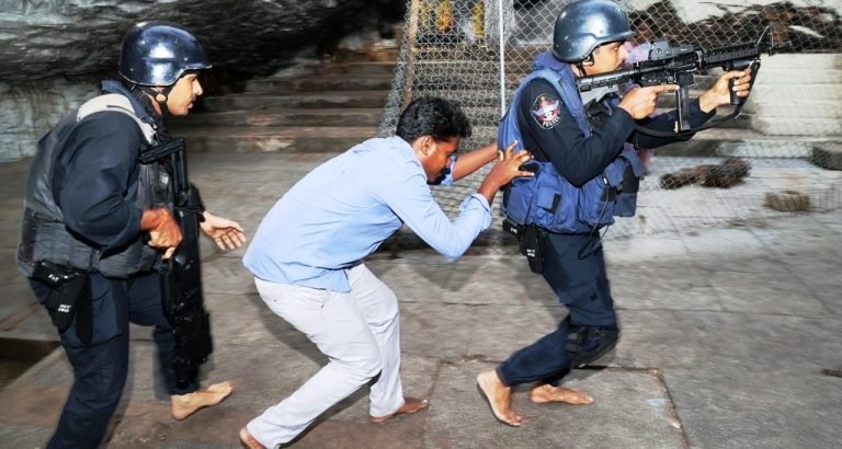 Security Forces Mock Drill At Sri Kapila Theertham Temple