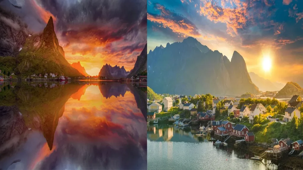 Norway : రాత్రి లేని దేశం.. సూర్యుడు అస్తమించేది కేవలం 40నిమిషాలే.. అద్భుతం చూసేందుకు రెండు కళ్లు చాలవు 2 Prayanikudu
