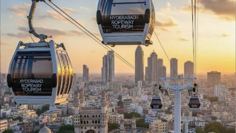 Ropeway : హైదరాబాద్‌లో తొలి రోప్‌వే.. గోల్కొండ కోట, కుతుబ్ షాహీ సమాధుల మధ్య సరికొత్త ప్రయాణం