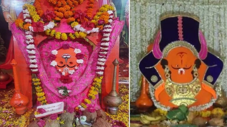 Hanuman Temple : జై శ్రీరామ్ అనుకుంటూ కిందకు దూకిన హనుమాన్.. ఈ గుడిలో స్వామి తలకిందులుగానే దర్శనమిస్తాడు