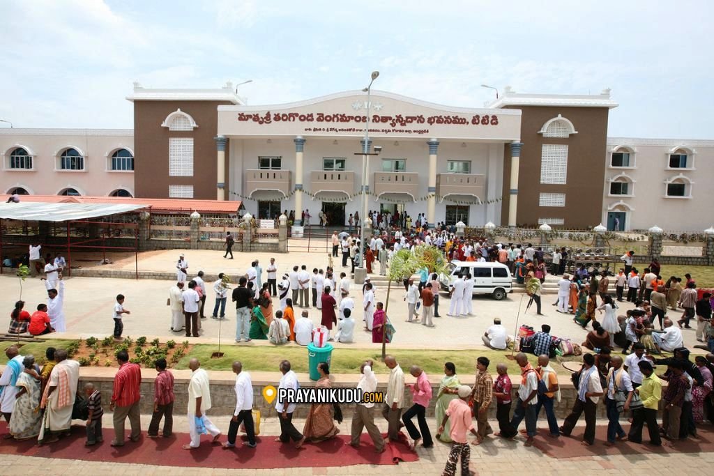 Annaprasadam being served to devotees waiting in Tirumala queue line