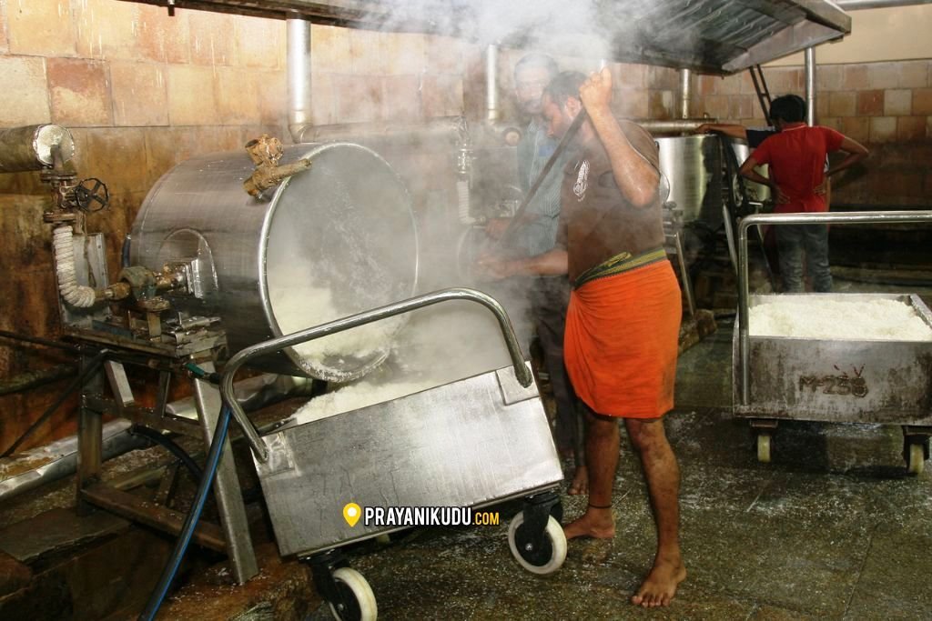 Rice Being Cooked In TTD Kitchen In Tirumala